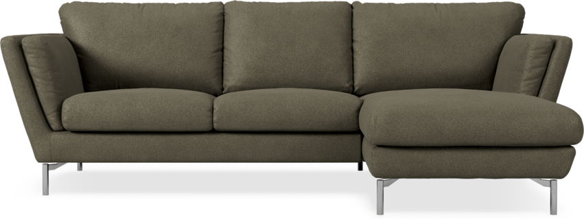 Madison Lux - 2-sits soffa med schäslong höger - Brun
