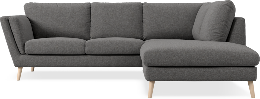 Madison Lux - 2-sits soffa med divan höger - Grå