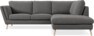 Madison Lux - 2-sits soffa med divan höger - Grå