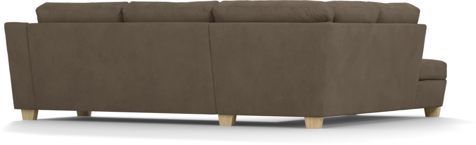 Friday - 2,5-sits soffa med divan vänster - Brun