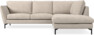 Madison - 2-sits soffa med divan höger - Vit