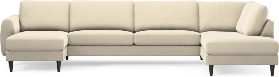 Bridge - 3-sits soffa med schäslong vänster och divan höger - Beige