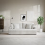 Mila - 3-sits soffa, hel dyna - Vit