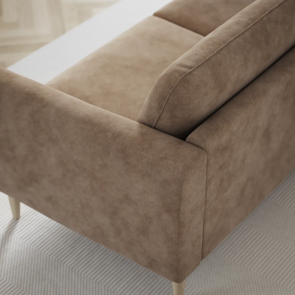 Bridge - Hörnsoffa, 2+3-sits med schäslong höger - Beige