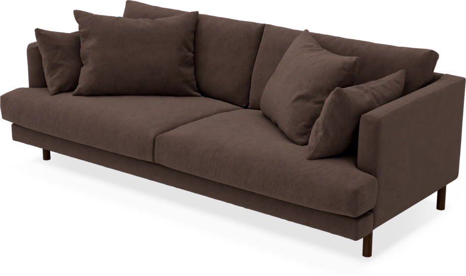 Harper - 3-sits soffa - Brun
