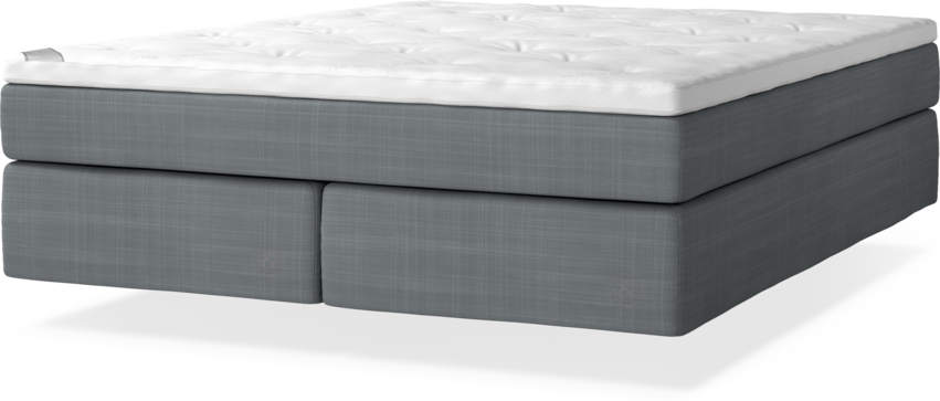 Cape Farewell - Kontinentalsäng, dubbelsäng med svävande utseende - Grå