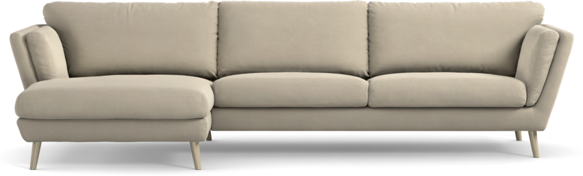 Madison Lux - 3-sits soffa med schäslong vänster - Beige