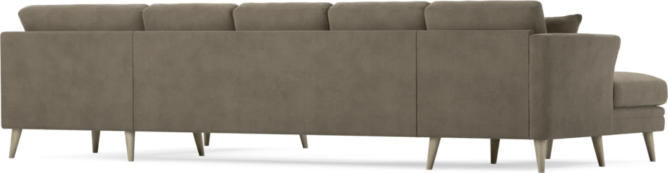 Eden - 3-sits soffa med schäslong vänster och divan höger - Beige