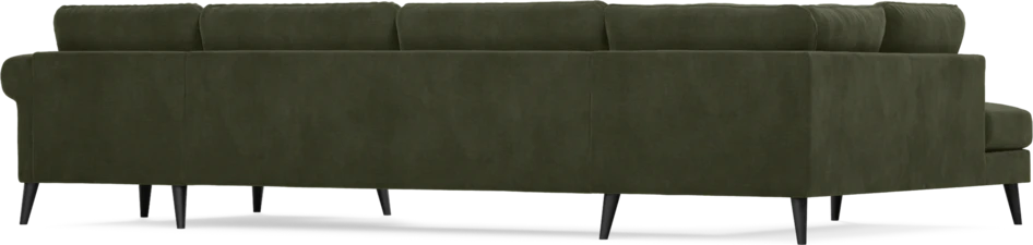 Bridge - 3-sits soffa med divan vänster och schäslong höger - Grön