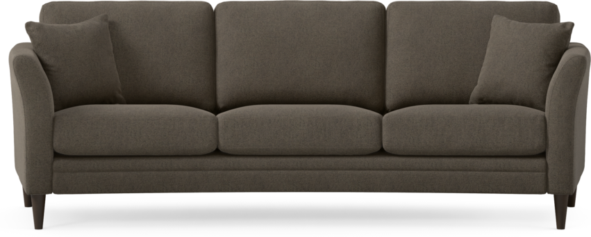 Eden - 3-sits soffa svängd - Brun