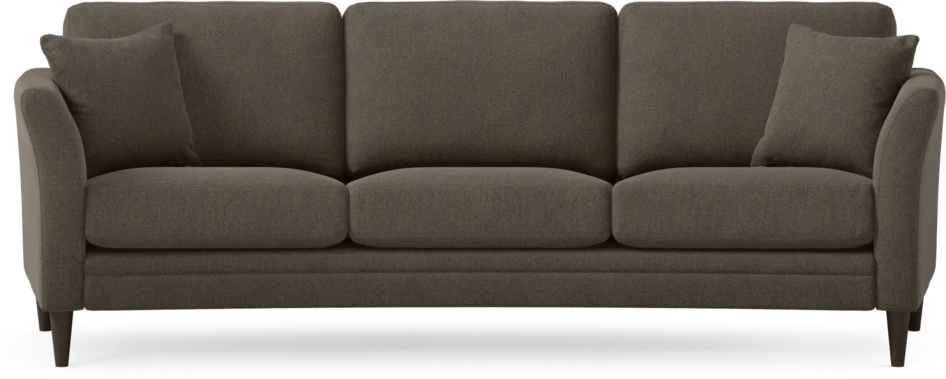 Eden - 3-sits soffa svängd - Brun