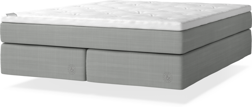 Cape Farewell - Kontinentalsäng, dubbelsäng med svävande utseende - Grå