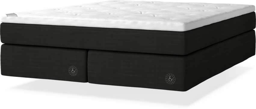 Cape Farewell - Kontinentalsäng, dubbelsäng med svävande utseende - Grå