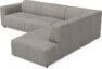 Ruby - 2-sits soffa med divan höger - Grå