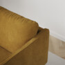 Madison Lux - 3-sits soffa med divan höger - Gul