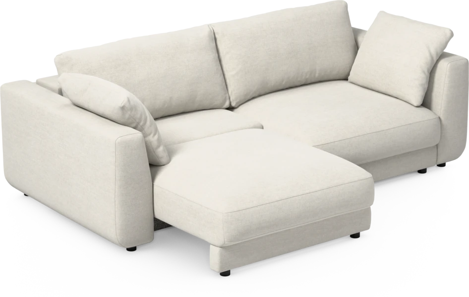 Amie - Bäddsoffa 3-sits - Vit