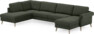 Bridge - 3-sits soffa med divan vänster och schäslong höger - Grön