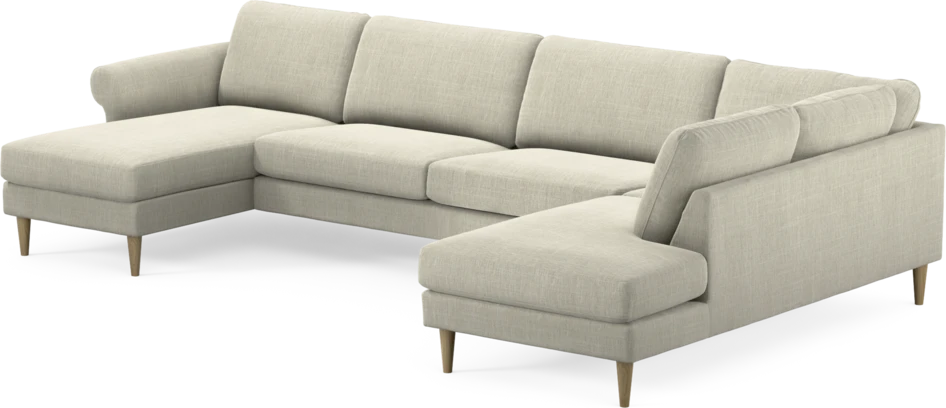Bridge - 3-sits soffa med schäslong vänster och divan höger - Beige