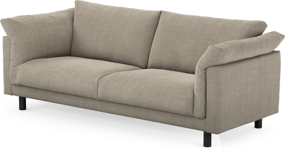 Cherrie - 3-sits soffa, fast klädsel - Beige