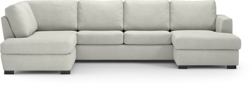 Friday - 3-sits soffa med divan vänster och schäslong höger - Vit