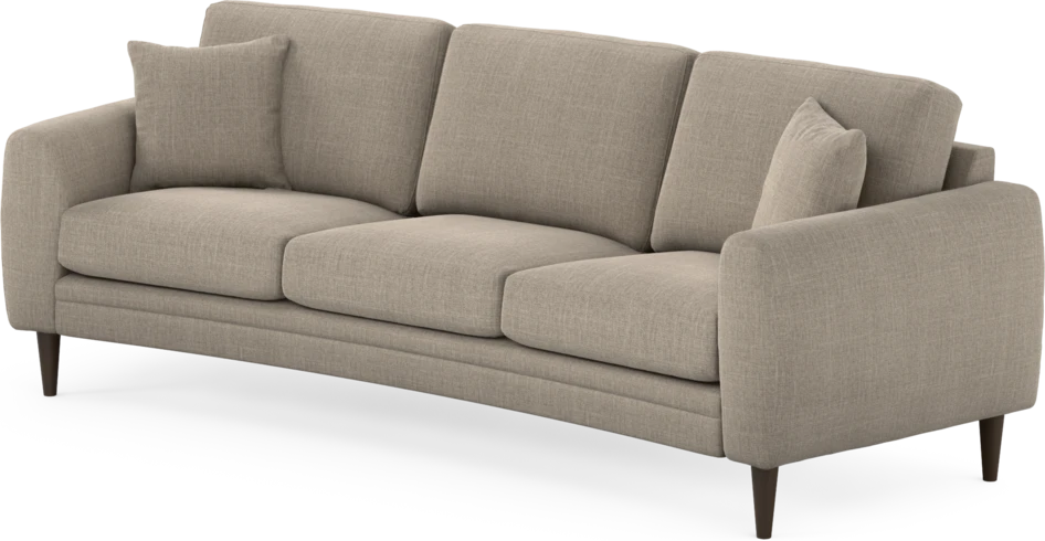 Eden - 3-sits soffa svängd - Beige