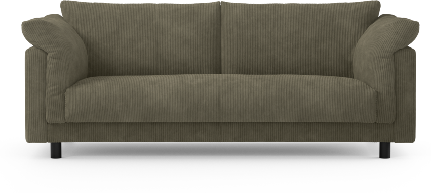 Cherrie - 2,5-sits soffa, hel dyna, fast klädsel - Grön