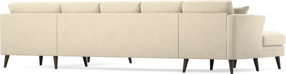 Eden - 3-sits soffa med schäslong vänster och divan höger - Beige