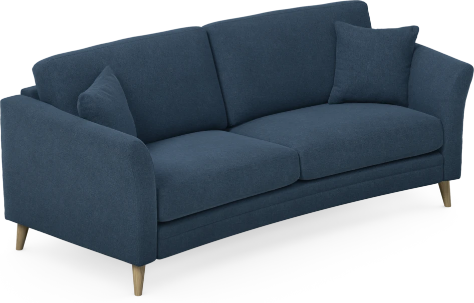 Eden - 2,5-sits soffa svängd - Blå