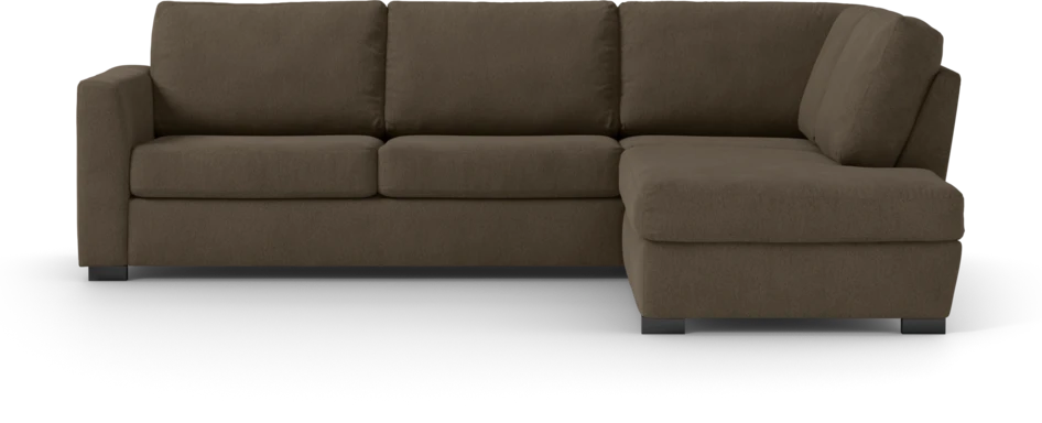 Friday - 2,5-sits soffa med divan höger - Brun
