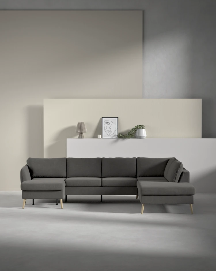 County - 3-sits soffa med schäslong vänster och divan höger - inspiration