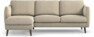 Madison Lux - 2-sits soffa med schäslong vänster - Beige