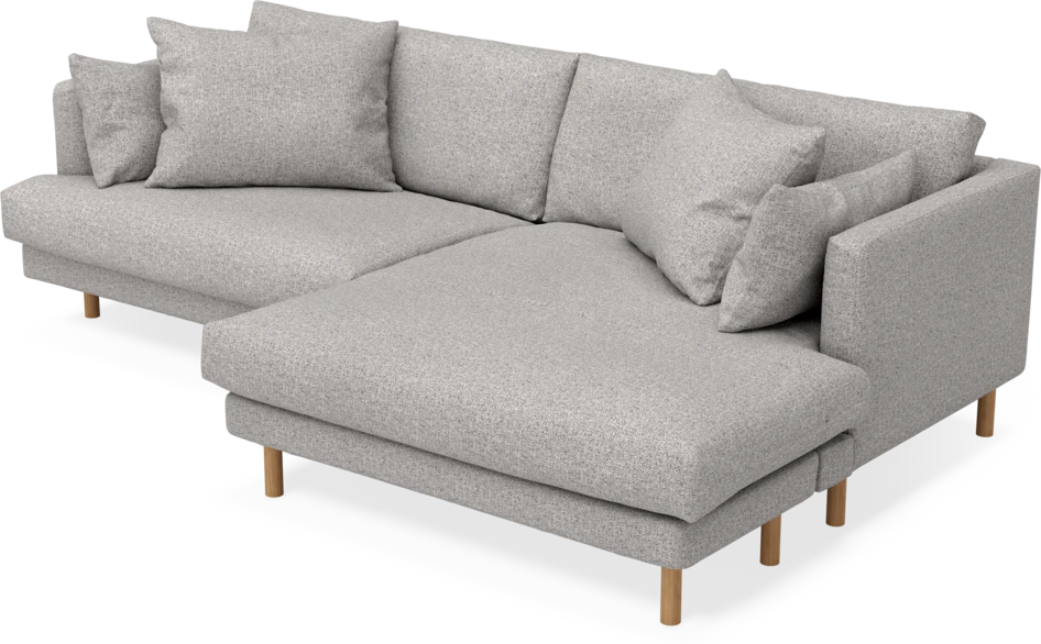 Harper - 4-sits med schäslong XL höger - Vit