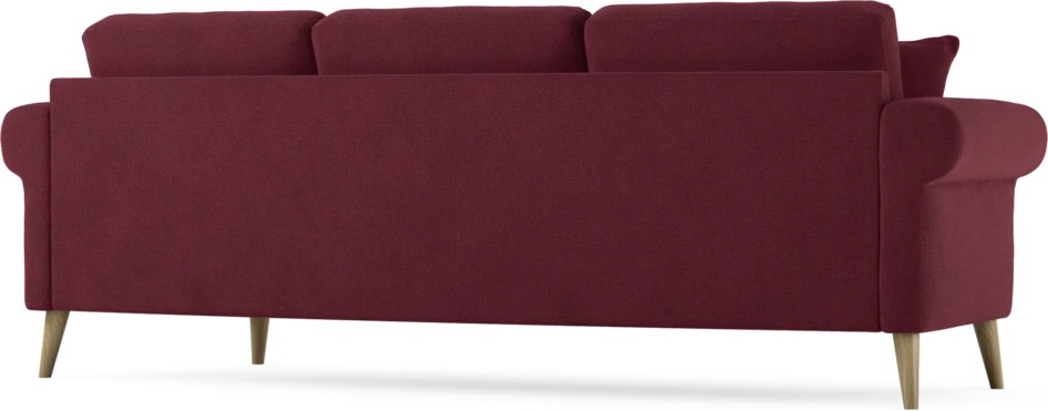 Eden - 3-sits soffa svängd - Röd