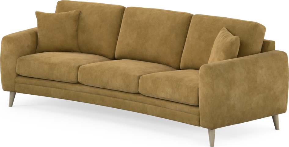 Eden - 3-sits soffa svängd - Gul