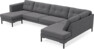 Rio - 4-sits soffa med schäslong vänster och divan höger - Grå