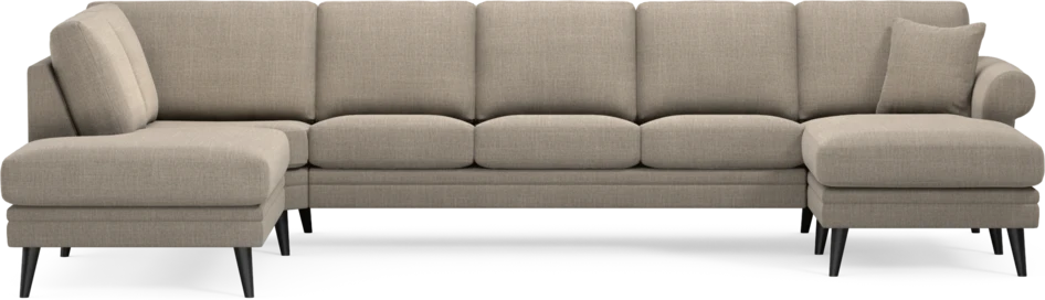 Eden - 3-sits soffa med divan vänster och schäslong höger - Beige