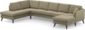 Eden - 3-sits soffa med divan vänster och schäslong höger - Beige