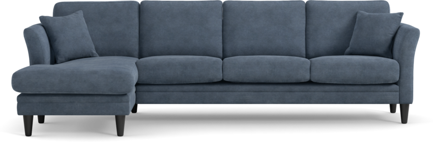 Eden - 3-sits soffa med schäslong - Blå