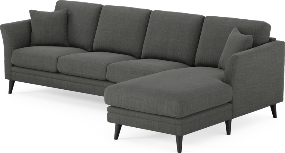 Eden - 3-sits soffa med schäslong - Grå