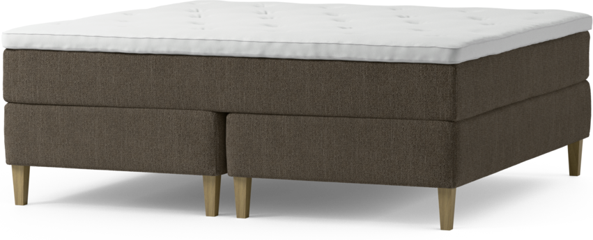 Delux Exclusive - Kontinentalsäng, dubbelsäng med bäddmadrass och sängben