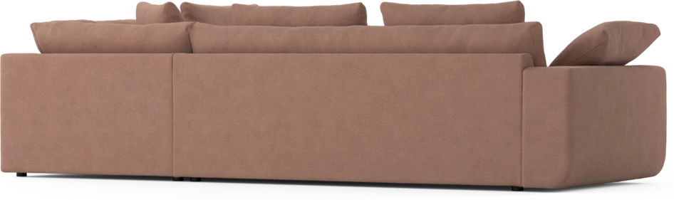 Amie - 3-sits med divan höger - Rosa