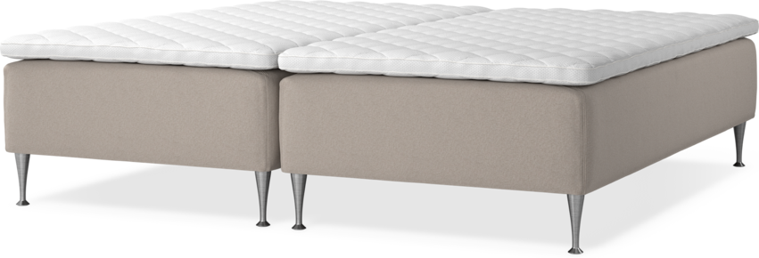 Delux Dream - Ramsäng, dubbelsäng med bäddmadrass - Beige