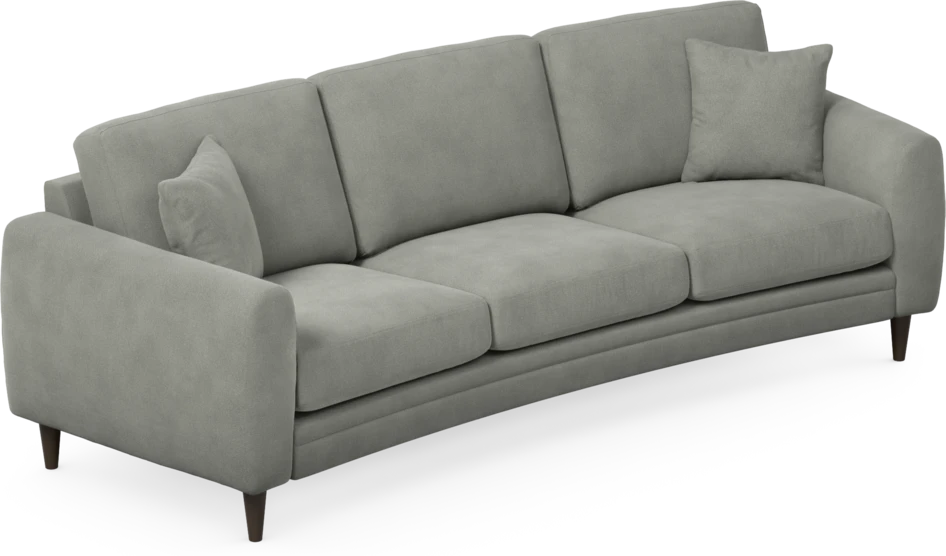 Eden - 3-sits soffa svängd - Grå