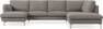 Madison Lux - 2-sits soffa med schäslong vänster och divan höger - Beige