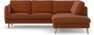 Madison Lux - 2-sits soffa med divan höger - Röd