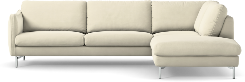 Madison Lux - 3-sits soffa med divan höger - Vit