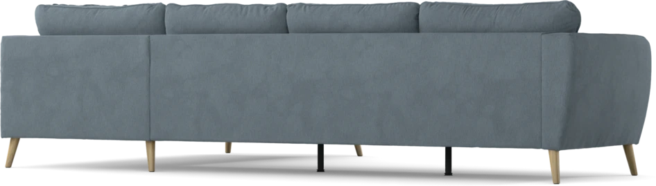 County - 3-sits soffa med divan höger - Blå
