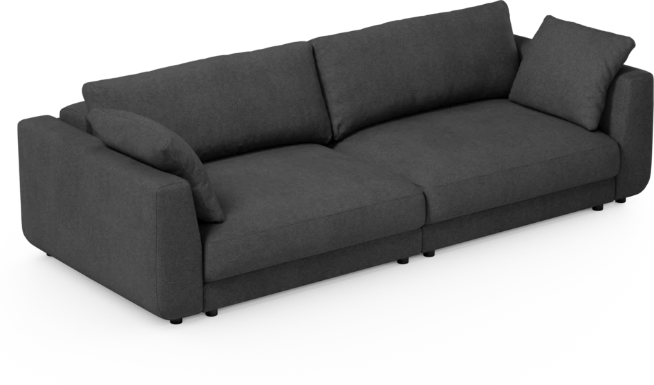 Amie - Bäddsoffa 4-sits - Svart