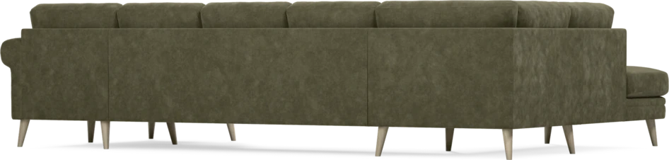 Eden - 3-sits soffa med divan vänster och schäslong höger - Grön
