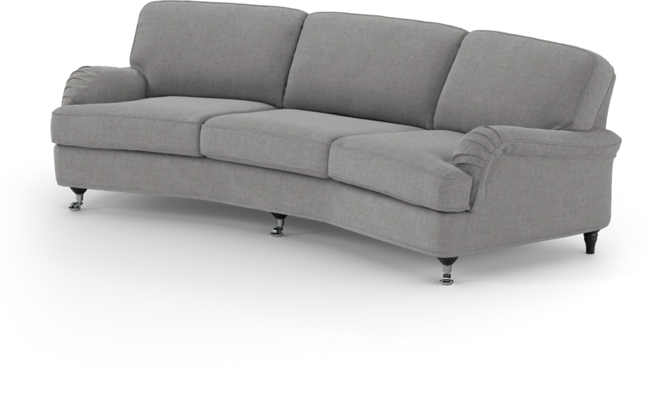 Oxford - 3-sits soffa svängd - Grå